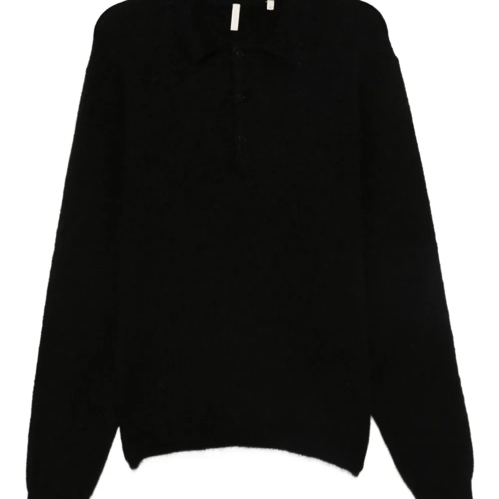 свитер с воротником поло