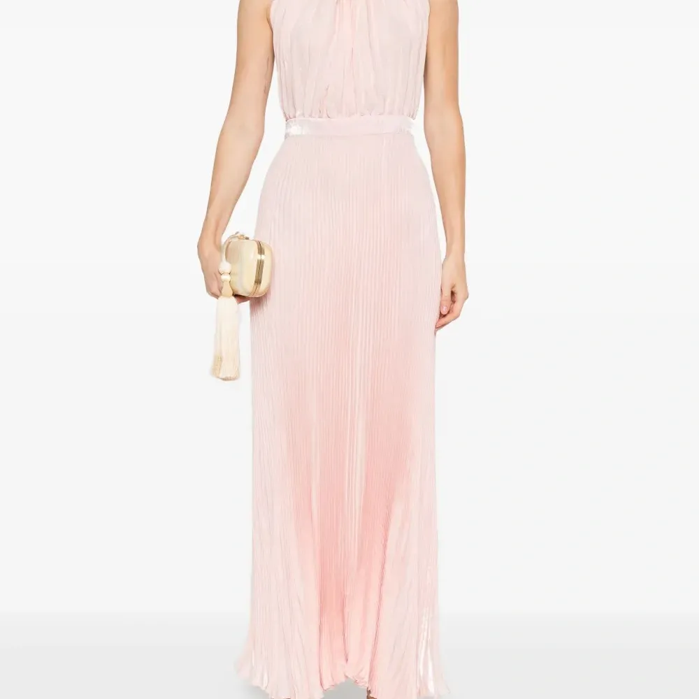 Плиссированное платье Eden с вырезом халтер