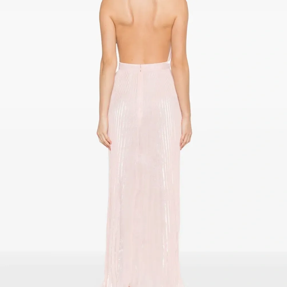 Плиссированное платье Eden с вырезом халтер