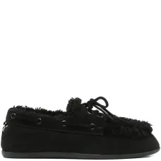 лоферы с отделкой из овчины