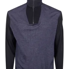 Шерстяная толстовка с воротником на молнии