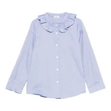 Блузка с оборчатым воротником