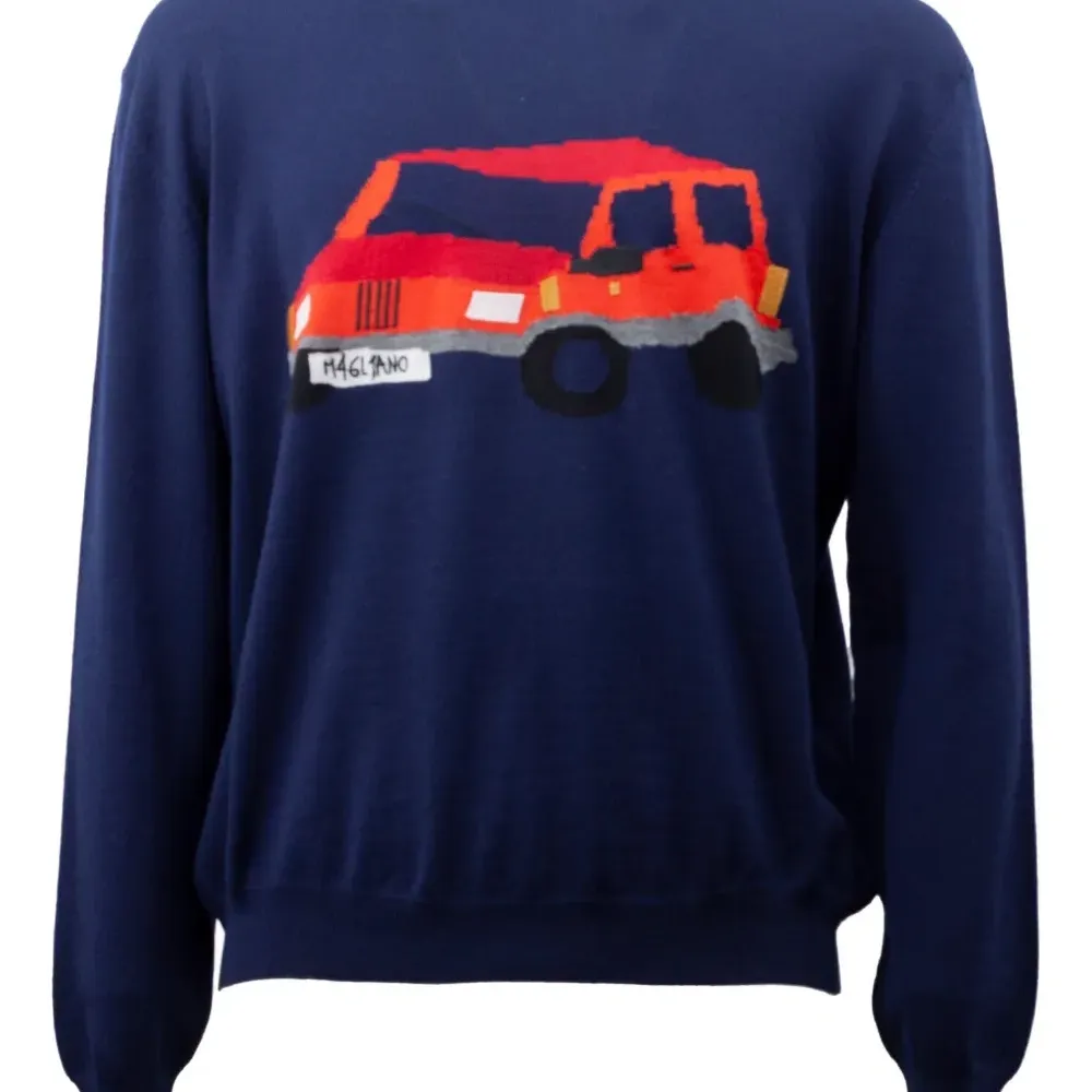 Шерстяной свитер с аппликацией