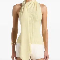 Топ Elodie с вырезом халтер и драпировкой Топ Elodie с вырезом халтер и драпировкой