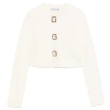 кардиган с декорированными пуговицами