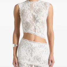 Кружевной топ Eugenie с фестонами Кружевной топ Eugenie с фестонами