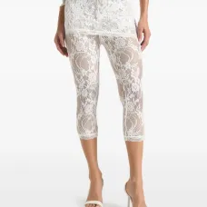 Кружевные брюки капри Aimée асимметричного кроя Кружевные брюки капри Aimée асимметричного кроя