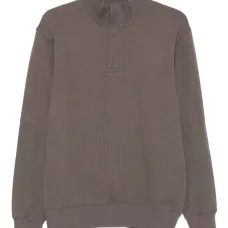 Свитер в рубчик с высоким воротником