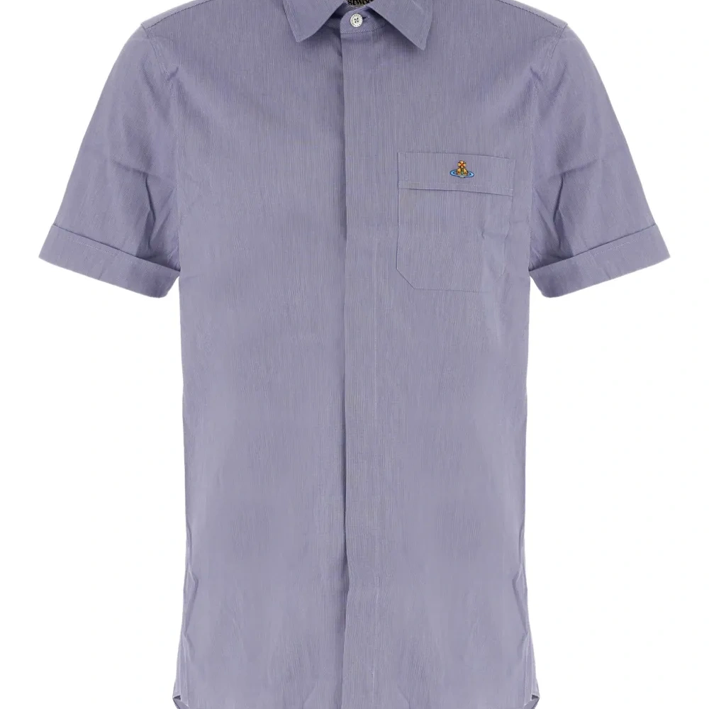 Рубашка с короткими рукавами и вышитым логотипом