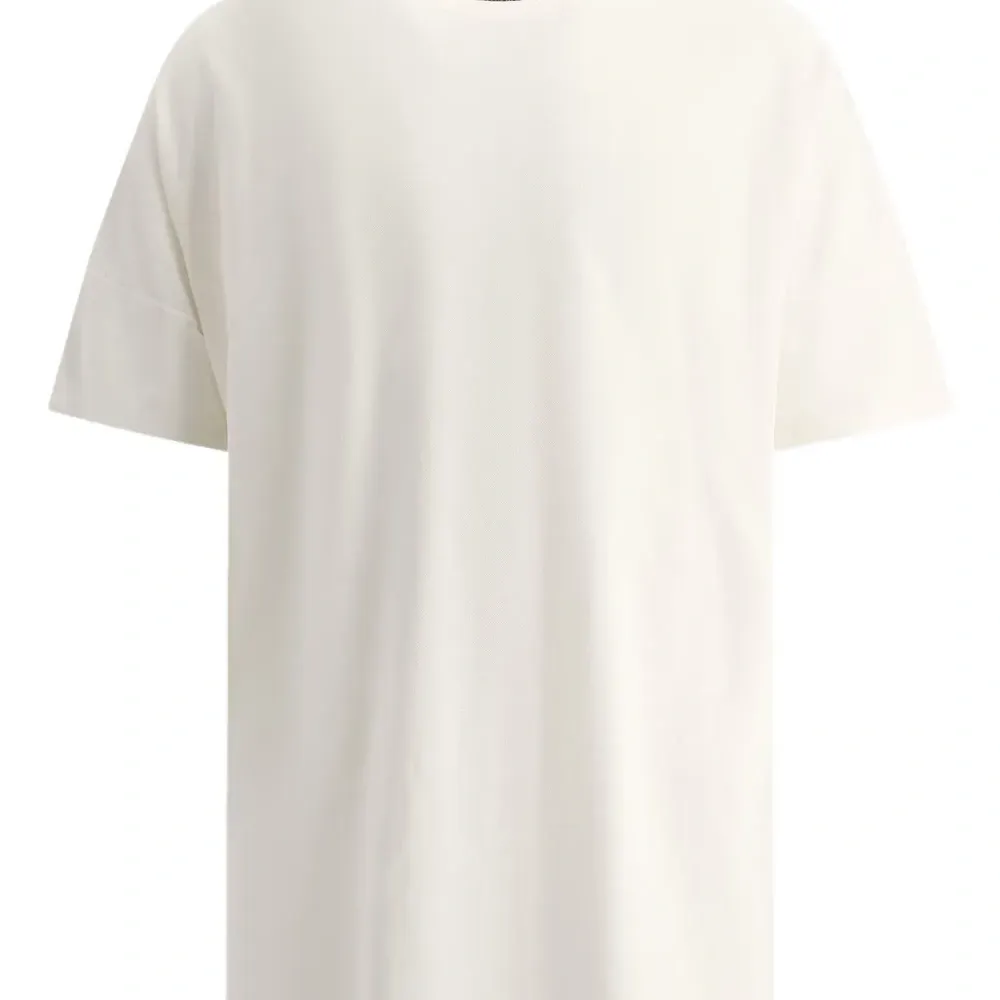 Футболка из ткани пике с круглым вырезом