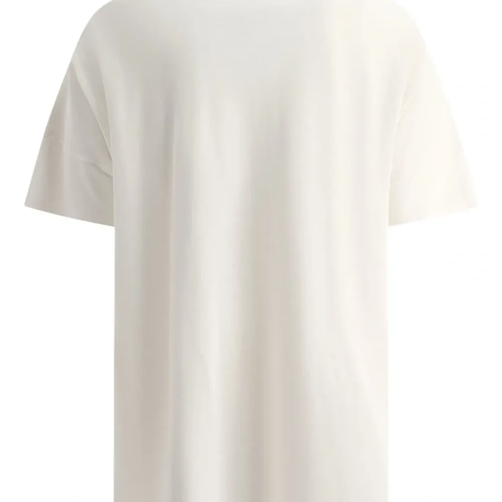 Футболка из ткани пике с круглым вырезом