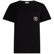 Футболка со стразами и логотипом