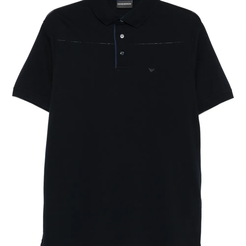 рубашка поло с контрастной строчкой