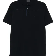 рубашка поло с контрастной строчкой