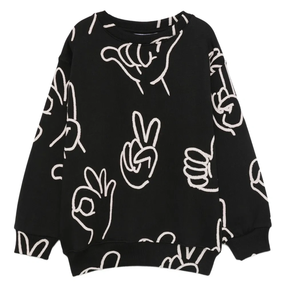 Толстовка с длинными рукавами и принтом