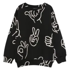 Толстовка с длинными рукавами и принтом