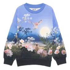 Толстовка с длинными рукавами и принтом