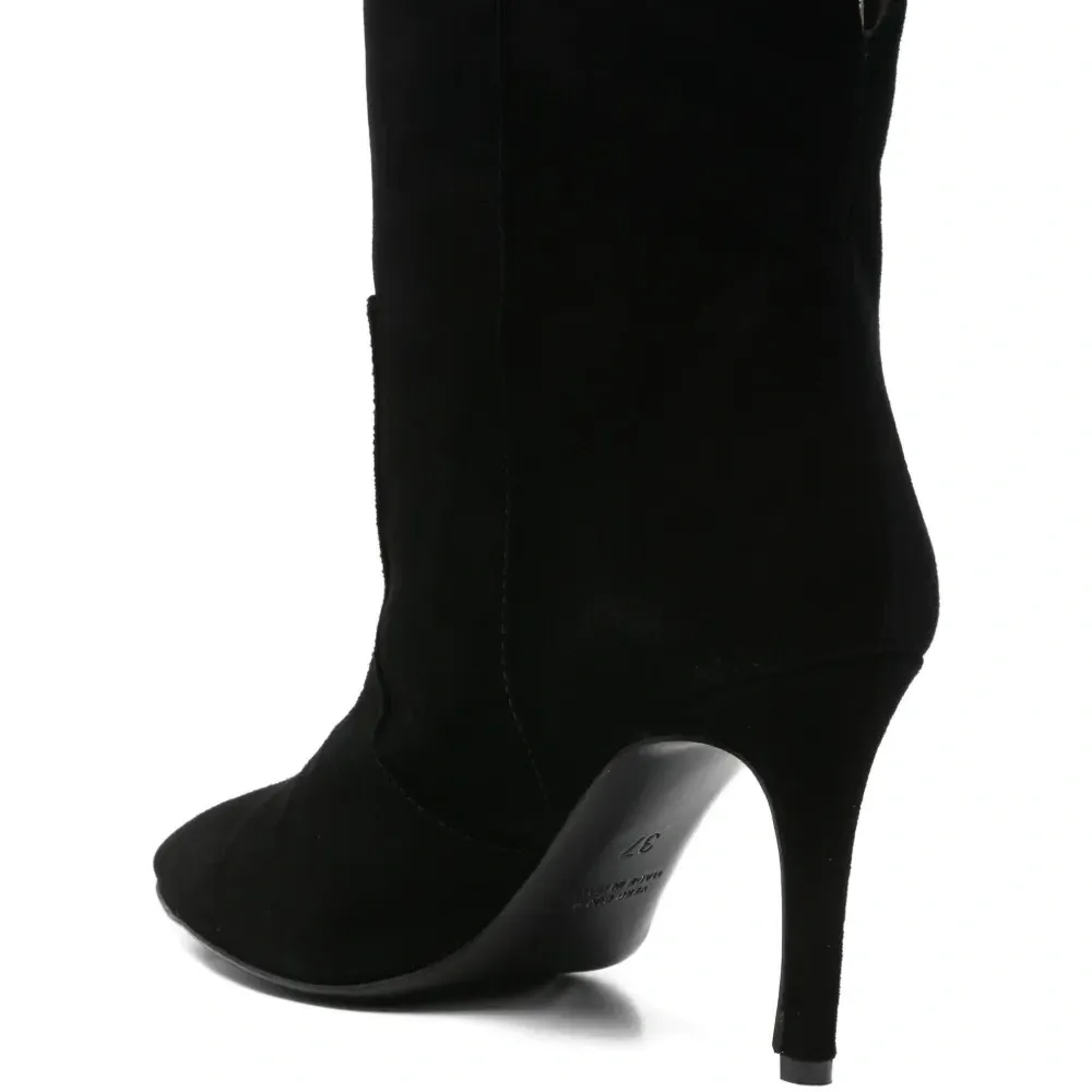 Ботильоны на шпильке с заостренным носком