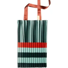 Плиссированная сумка-тоут Smeralda в полоску