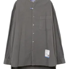 Рубашка с воротником-стойкой и длинными рукавами