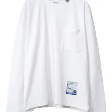 Футболка с длинными рукавами и нагрудным карманом