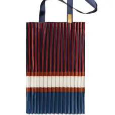 Плиссированная сумка-тоут Chiavari в полоску