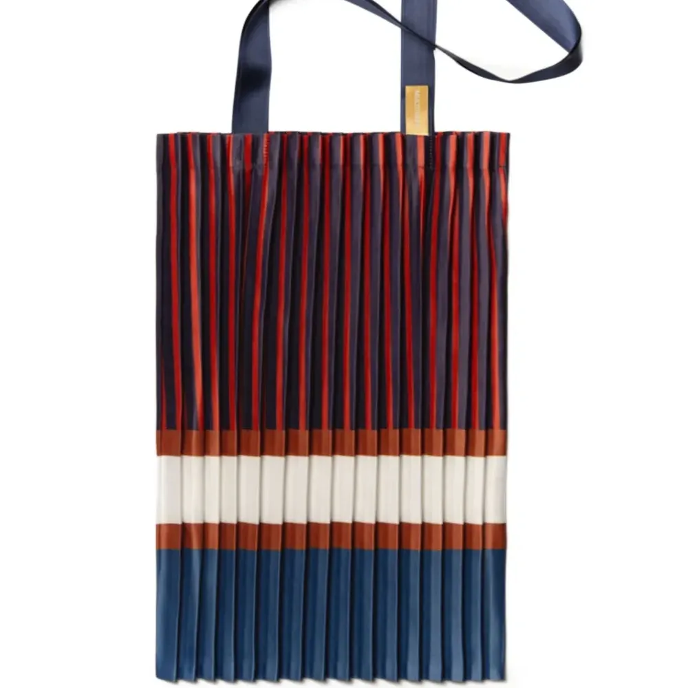 Плиссированная сумка-тоут Chiavari в полоску