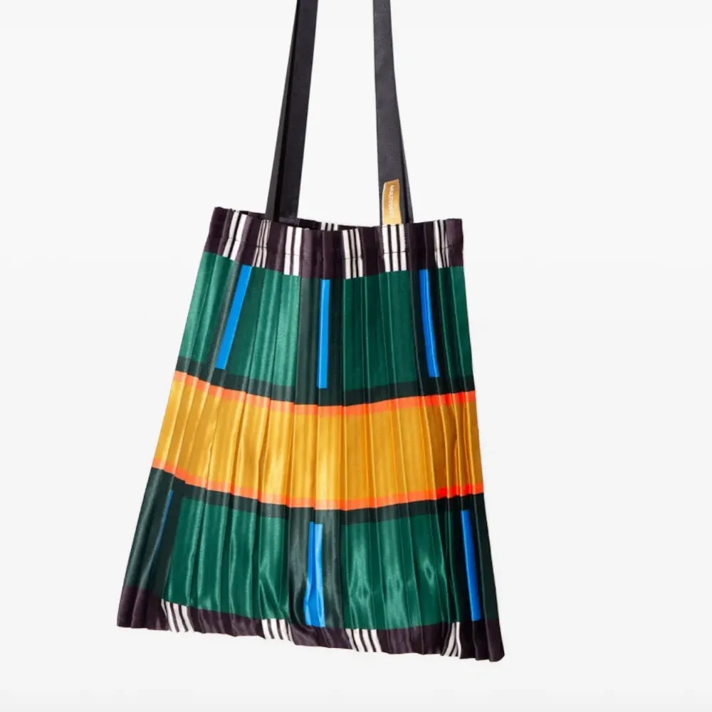 Плиссированная сумка-тоут Ravello в полоску