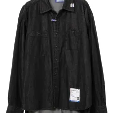 Джинсовая рубашка с нашивкой-логотипом