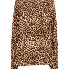 Топ с леопардовым принтом