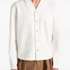 Рубашка Zac Boxy V-Neck с длинными рукавами