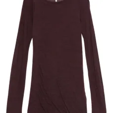 Топ с длинными рукавами и круглым вырезом