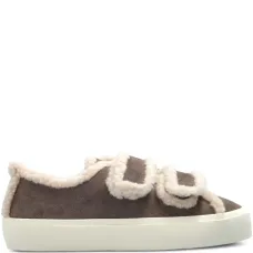 Кроссовки на липучках с отделкой из овчины Кроссовки на липучках с отделкой из овчины