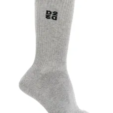 Носки в рубчик с вышитым логотипом