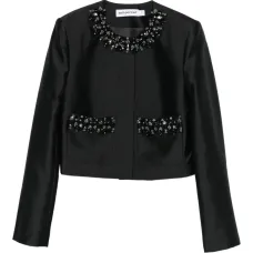 куртка с декорированными карманами