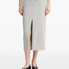 Юбка миди с разрезом