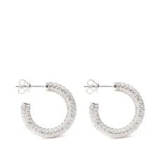 Серьги-кольца с паве Серьги-кольца с паве