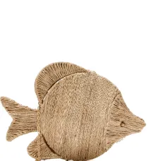 Плетеный клатч в форме рыбы