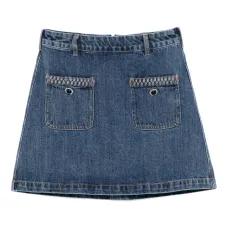 Джинсовая юбка мини