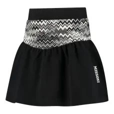 Юбка с оборками и узором зигзаг