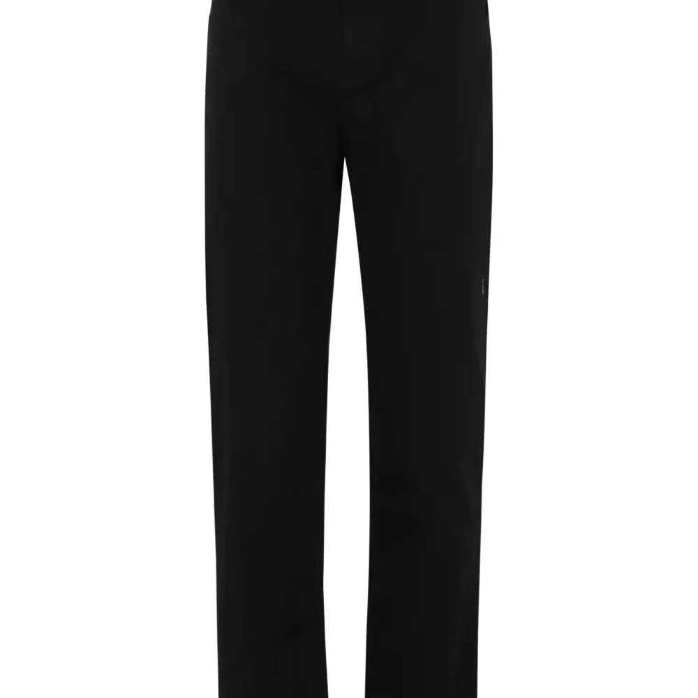 Прямые брюки с нашивкой-логотипом