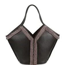 Сумка-тоут с отделкой из овчины Сумка-тоут с отделкой из овчины