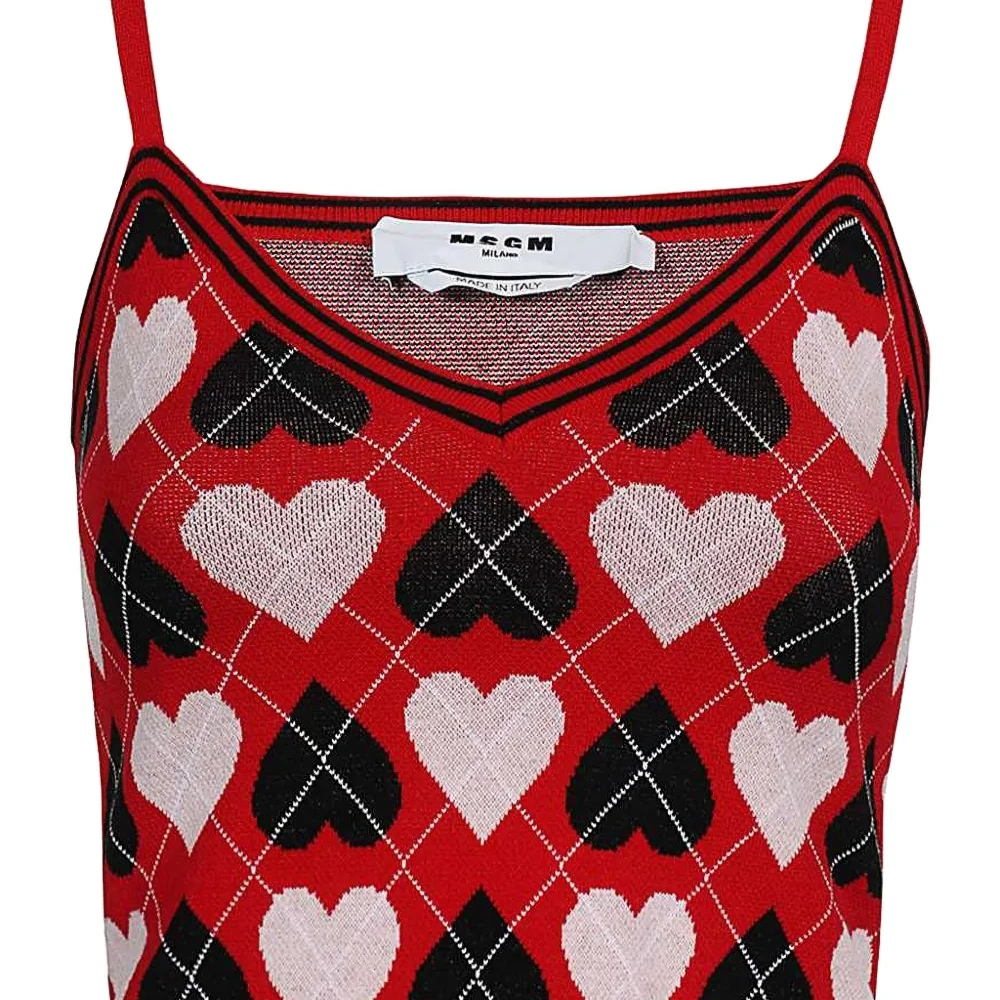 Трикотажный топ с узором