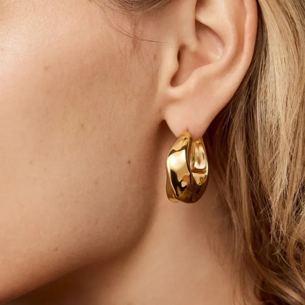 Серьги-кольца Nomade среднего размера