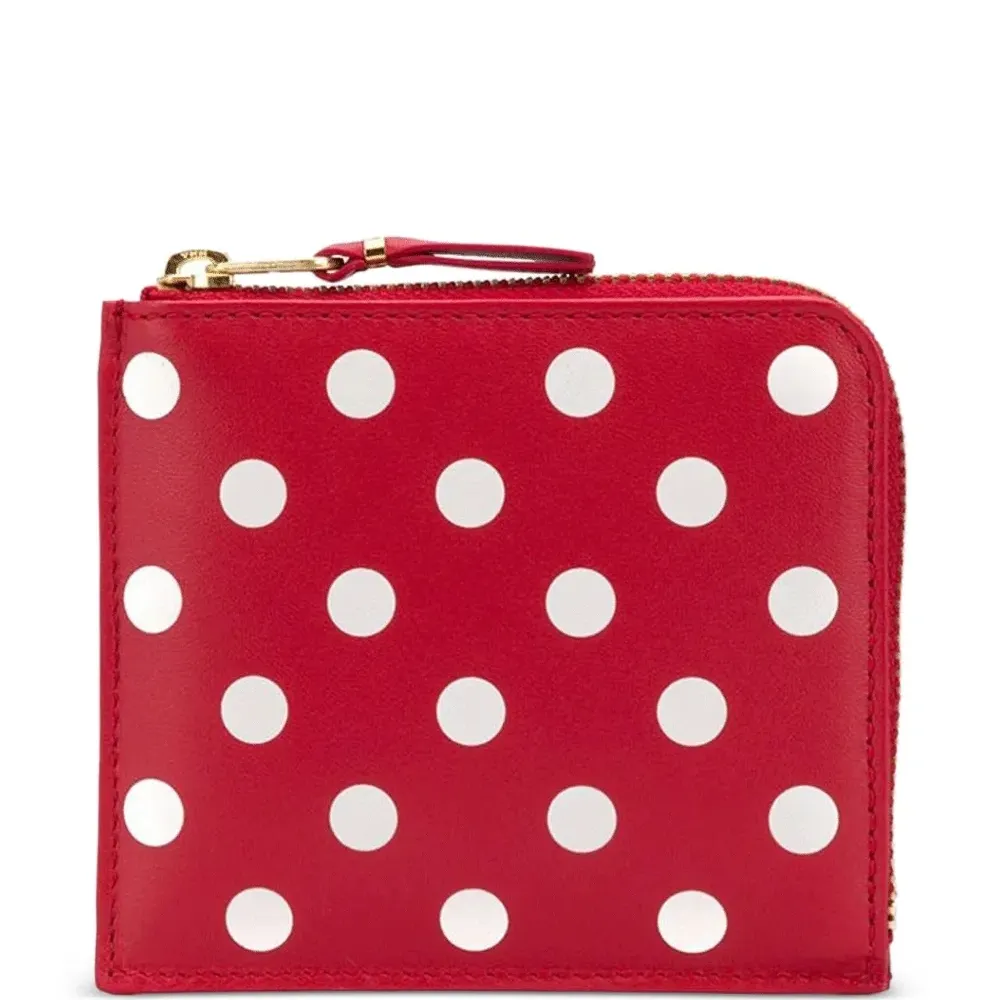 кошелек в горох на молнии