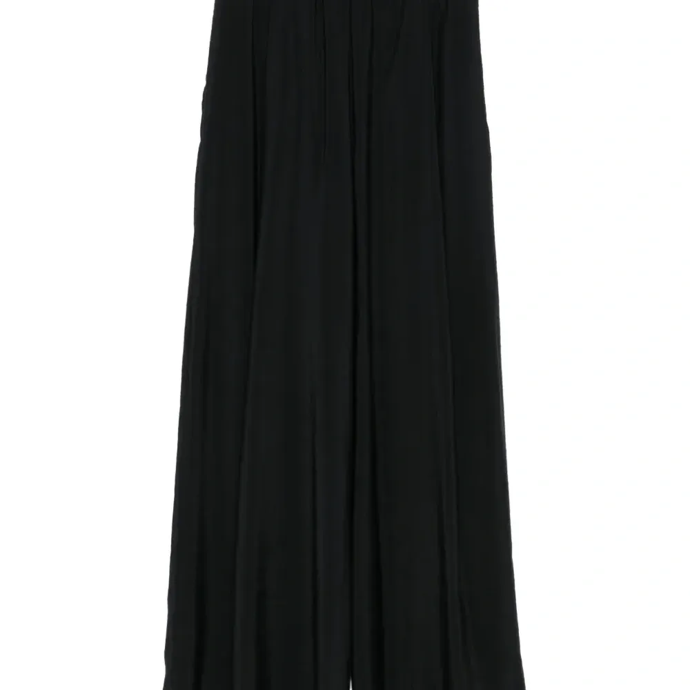 Брюки с эластичным поясом и складками