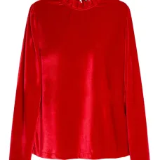 Топ Maré с высоким воротником и оборками