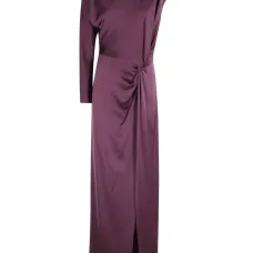 Платье макси с круглым вырезом