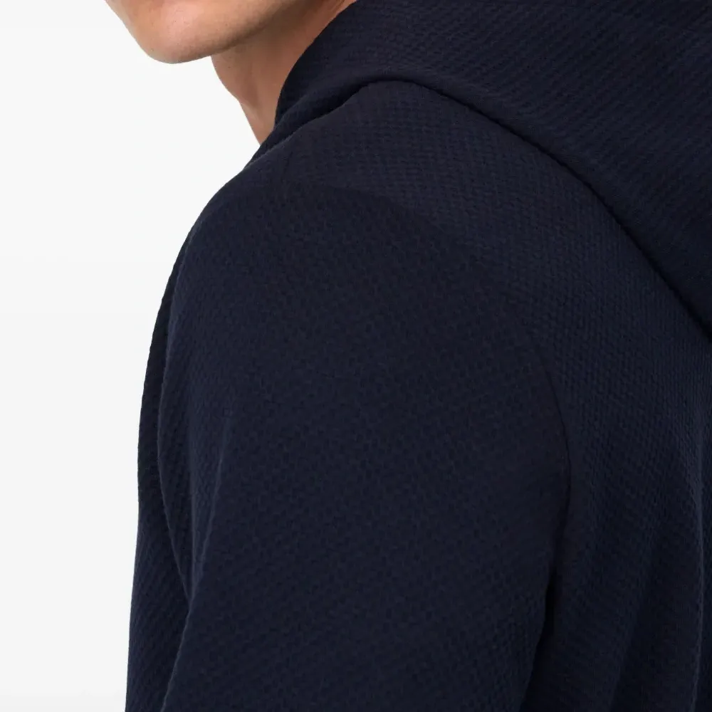 Толстовка с воротником на молнии и капюшоном