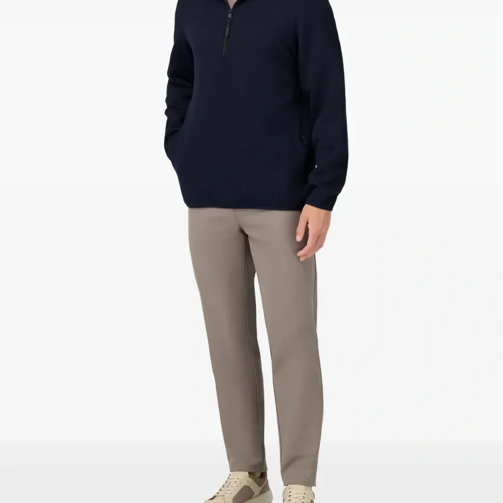 Толстовка с воротником на молнии и капюшоном